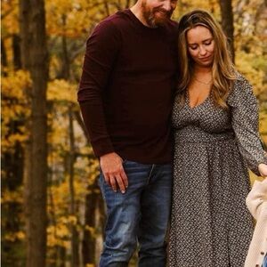 Gap Floral Long Sleeve Dress